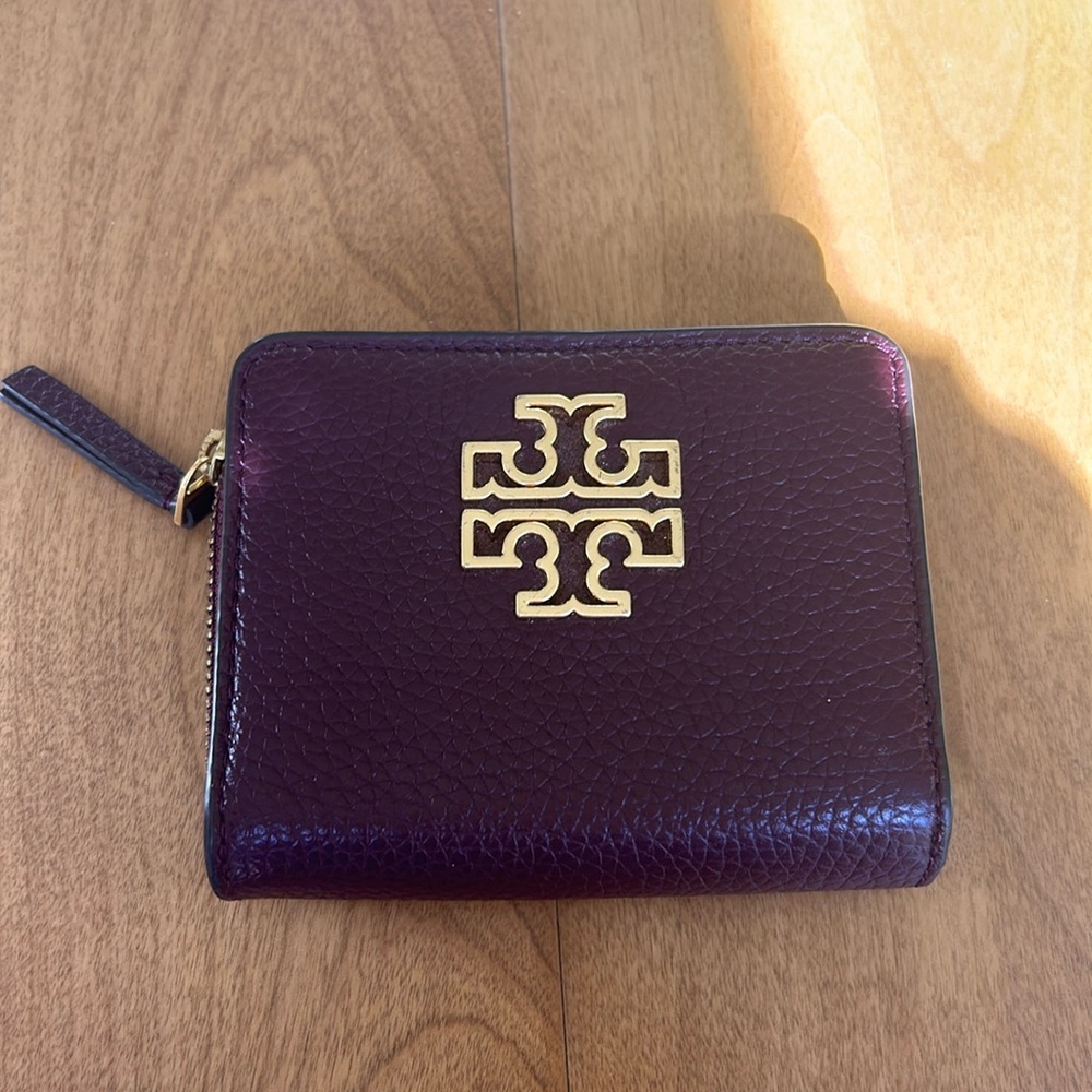 Maroon Tory Burch Wallet